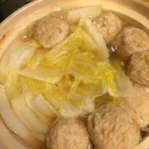 白菜の肉だんご鍋